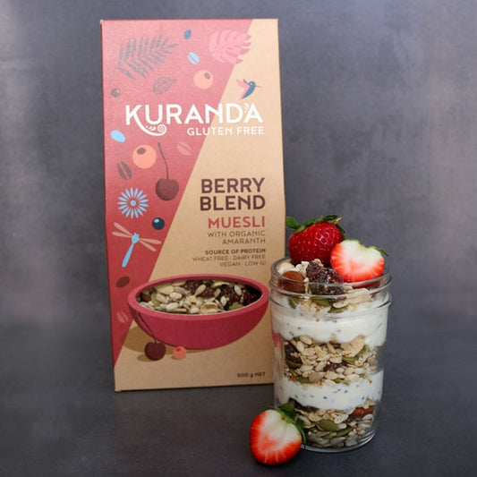 VERY BERRY PARFAIT RECIPE with berry blend muesli